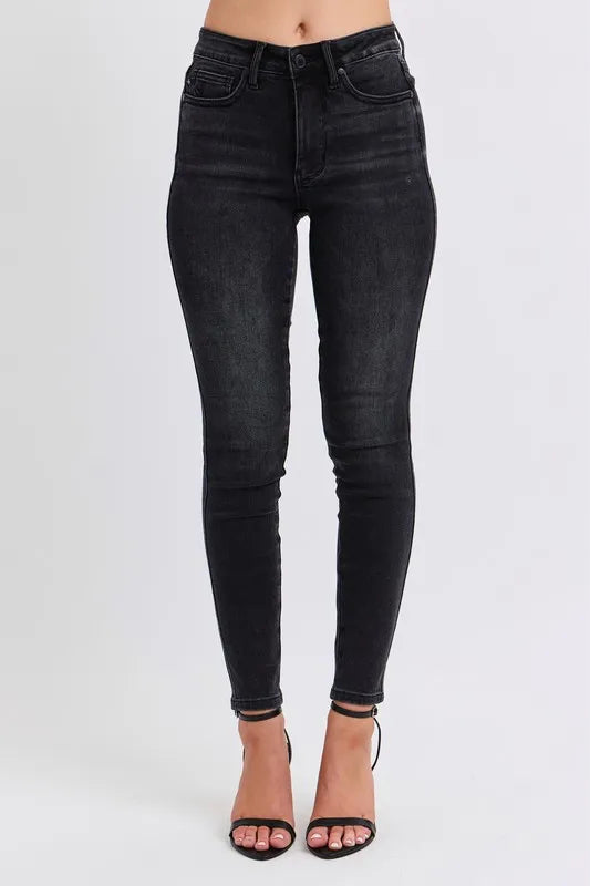 Judy Blue Full Size Mid Rise Tummy Control Skinny Jeans Plus Size