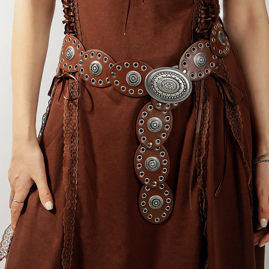 Oval PU Belt Carauana Store