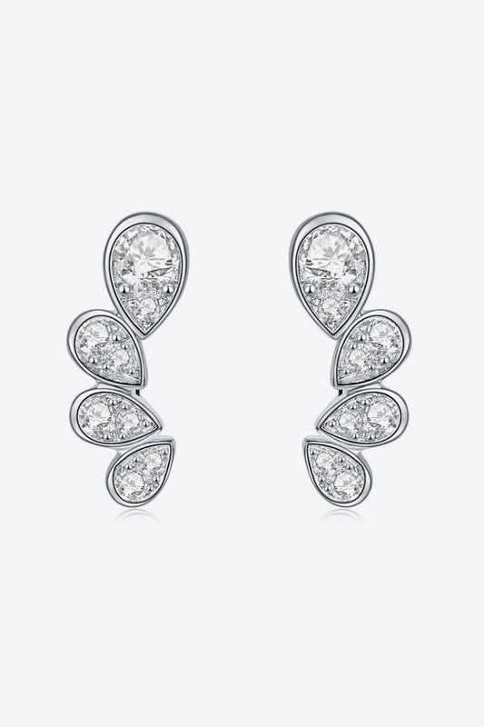 Pear Shape Moissanite Earrings Carauana Store