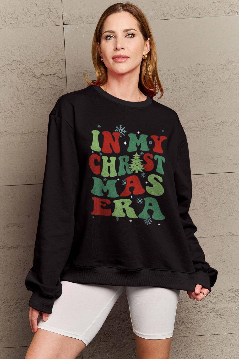 Simply Love Full Size IN MY CHRISTMAS ERA Long Sleeve Sweatshirt Carauana Store