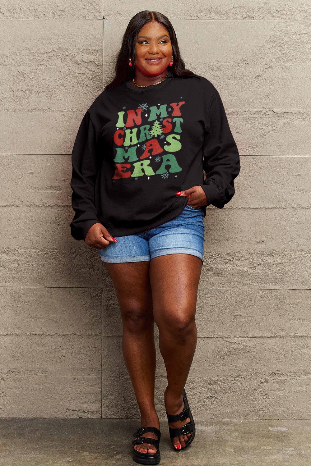 Simply Love Full Size IN MY CHRISTMAS ERA Long Sleeve Sweatshirt Carauana Store