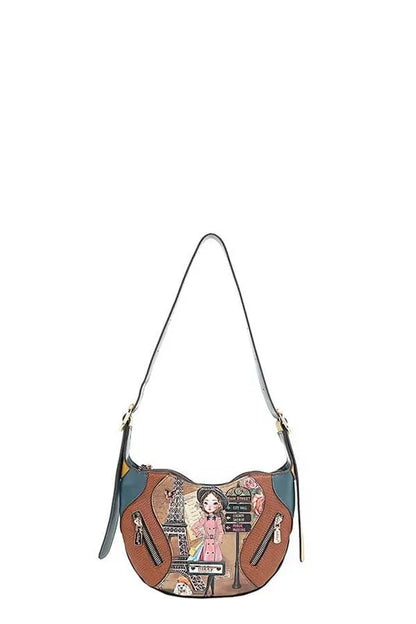 Nicole Lee USA Eco-Leather Saddle Bag Carauana Store