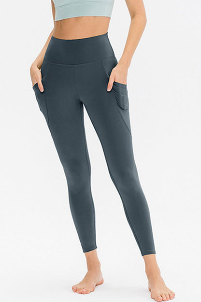 Slim Fit Long Active Leggings with Pockets Carauana Store