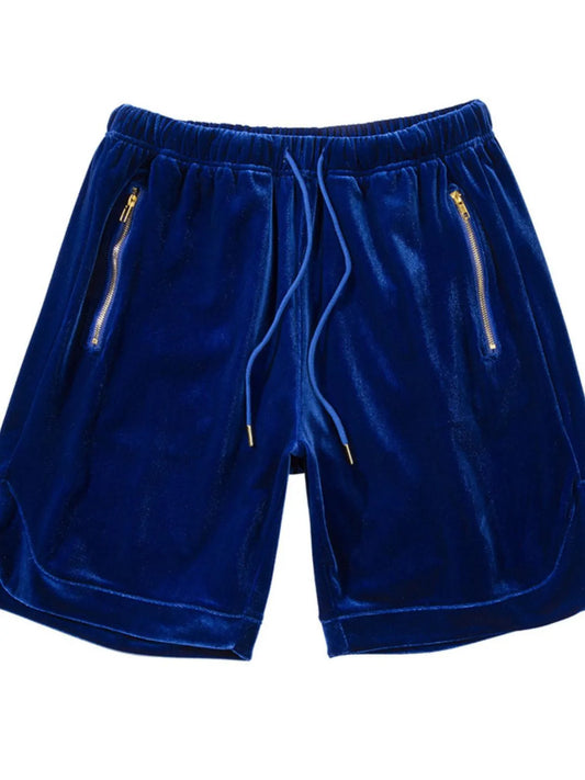 Men's Drawstring Pocketed Shorts with Zip Carauana Store