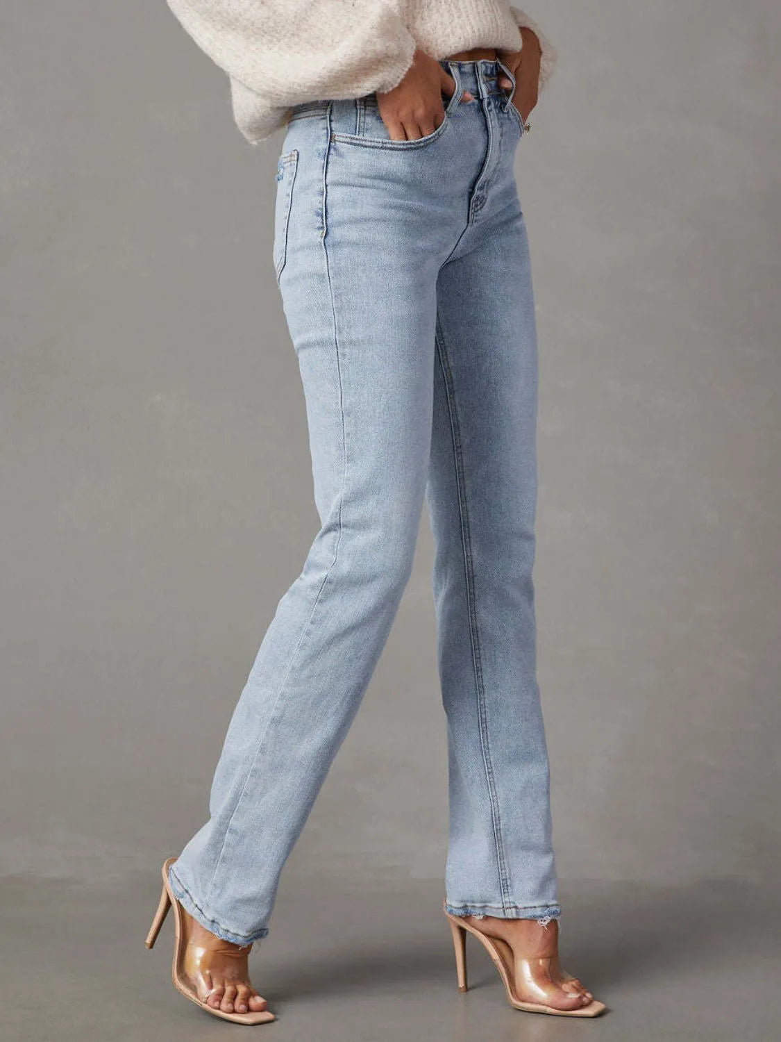 High Rise Jeans with Pockets Carauana Store