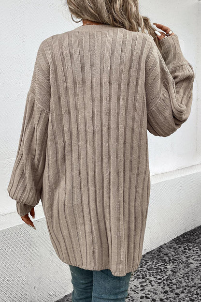 Perfee Open Front Cardigan with Pockets Carauana Store