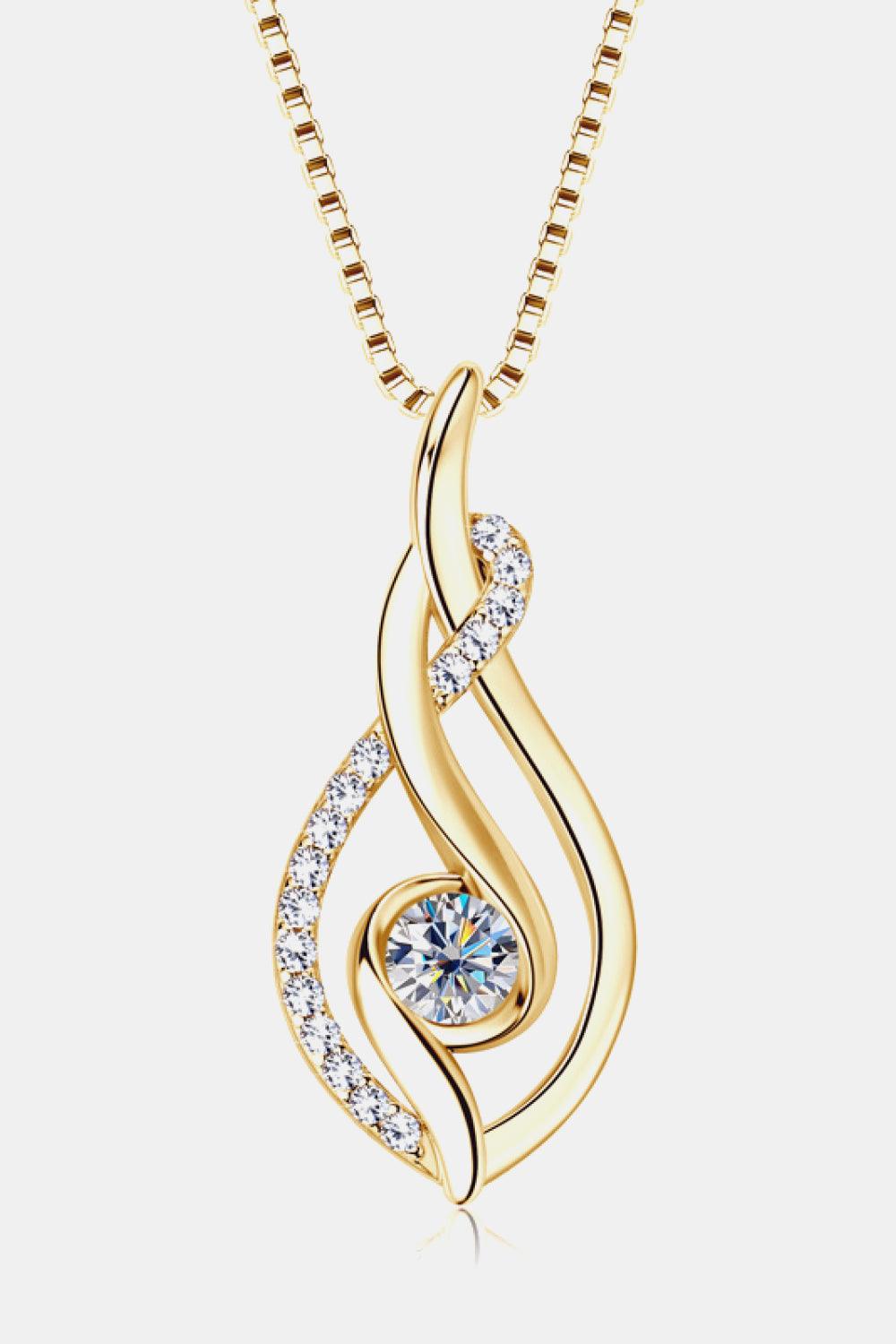 Moissanite 925 Sterling Silver Necklace Carauana Store