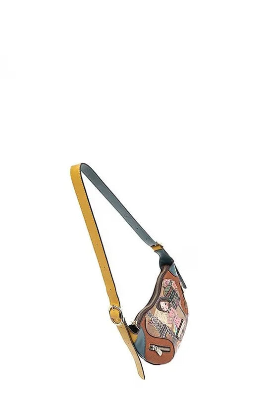 Nicole Lee USA Eco-Leather Saddle Bag Carauana Store