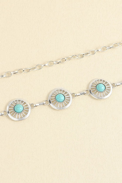 Vintage Turquoise Alloy Belt Carauana Store