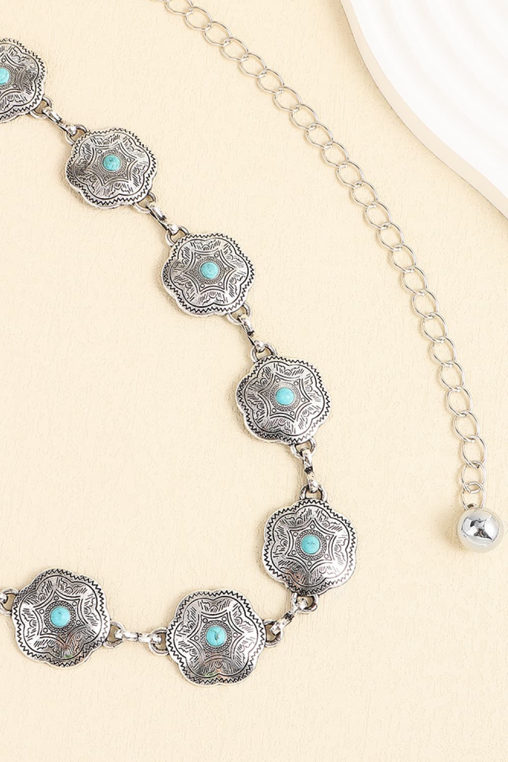 Vintage Turquoise Alloy Belt Carauana Store