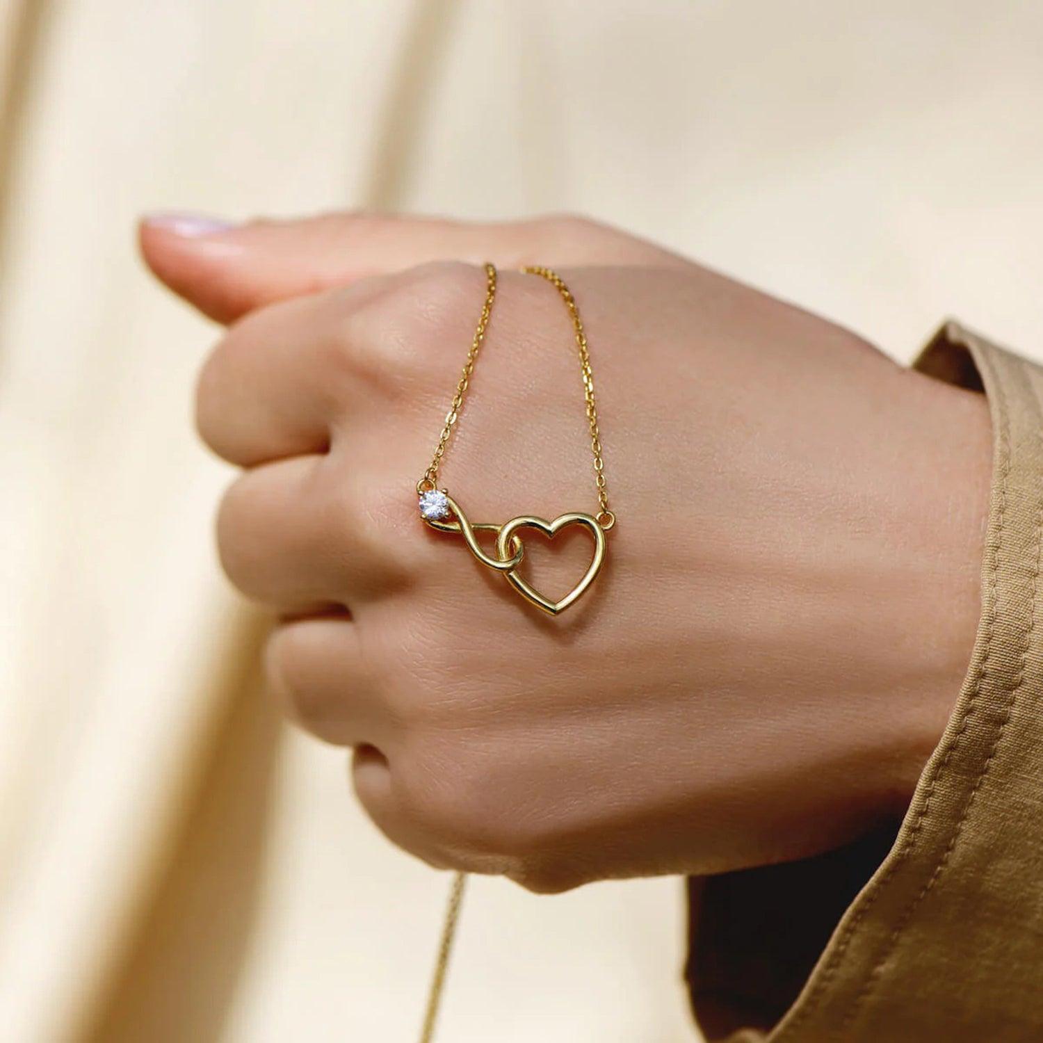 Heart Shape Zircon 18K Gold-Plated Necklace Carauana Store