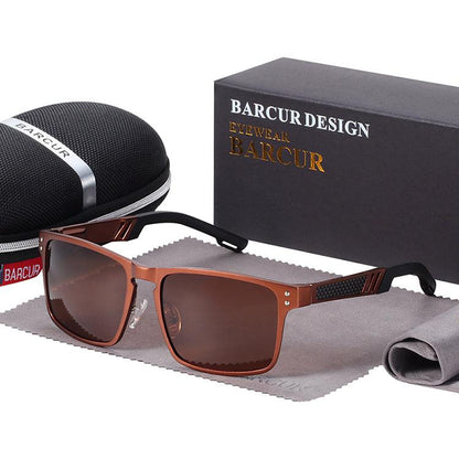 BARCUR Hot Black Goggle Male Sunglasses UV400