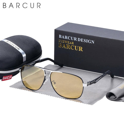 BARCUR Pilot Night View Sunglasses Polarized