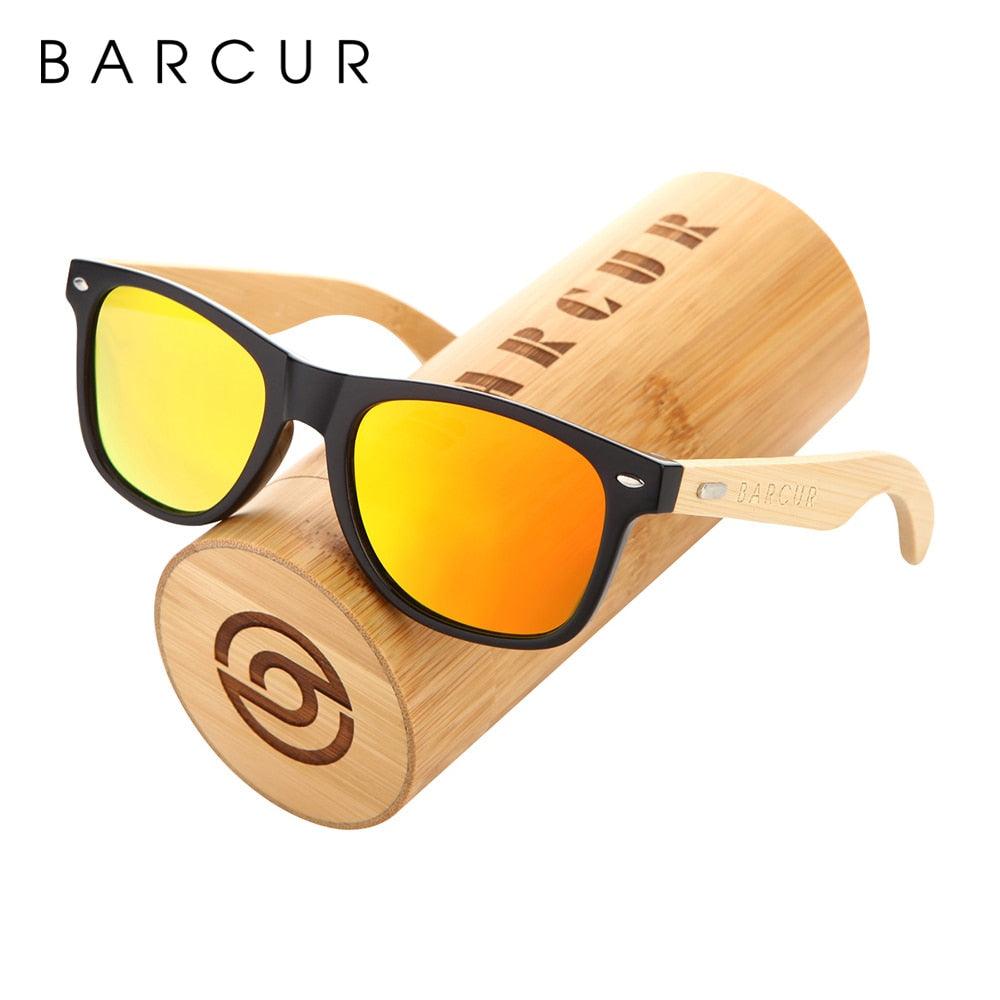 BARCUR Polarized Glasses Bamboo Wood