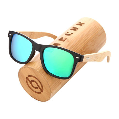 BARCUR Polarized Glasses Bamboo Wood