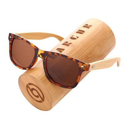 BARCUR Polarized Glasses Bamboo Wood