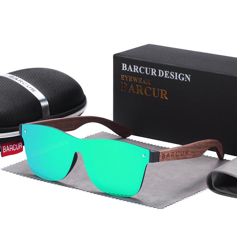 BARCUR Walnut Sunglasses Polarized