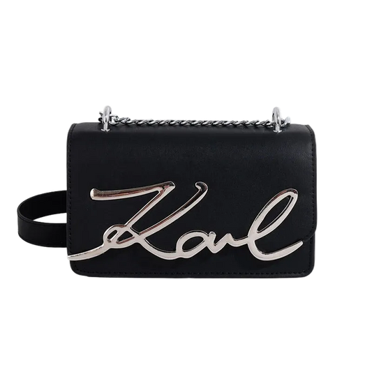 Black CaRaUaNa Karl Clutch Bag