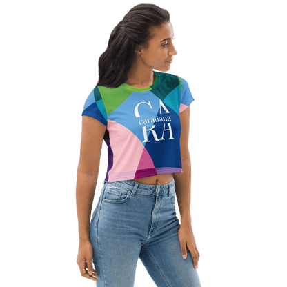 Carauana All-Over Print Crop Tee