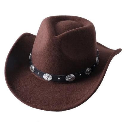 Cowboy hat monochrome felt Men and Women