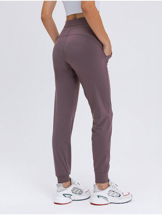 Double Take Tied Joggers with Pockets Carauana Store
