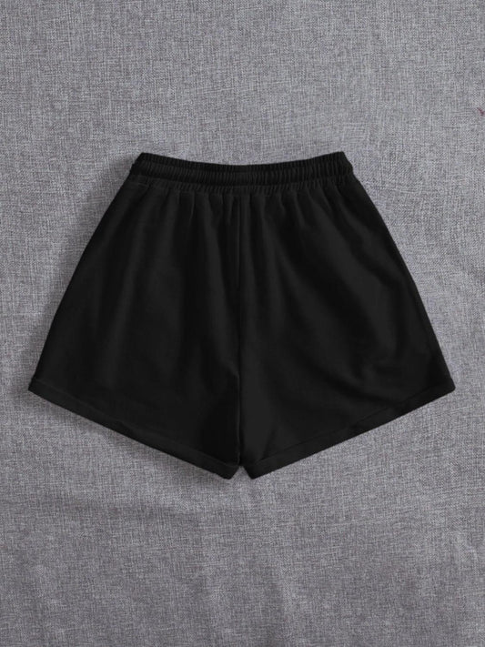 Drawstring Pocketed Elastic Waist Shorts Carauana Store