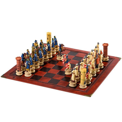 Historical Theme Resin Chess Figures 32 Painted Chess Game Gift Collection