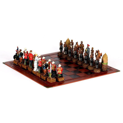 Historical Theme Resin Chess Figures 32 Painted Chess Game Gift Collection