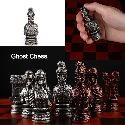 Historical Theme Resin Chess Figures 32 Painted Chess Game Gift Collection