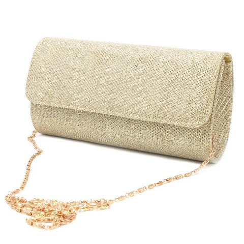 Bolso de mano para mujer, bolsos cruzados con cadena de lujo para boda, bolso de mano dorado y plateado para fiesta de noche y monedero para mujer