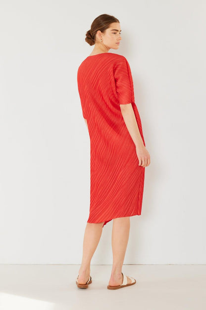 Marina West Swim Pleated Dolman Sleeve Dress Carauana Store