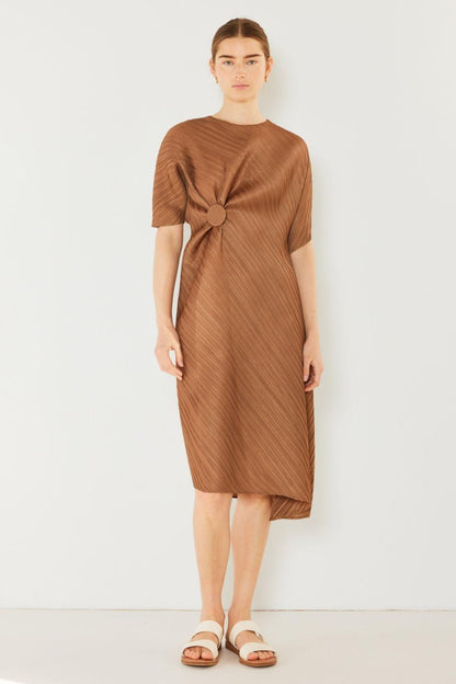 Marina West Swim Pleated Dolman Sleeve Dress Carauana Store