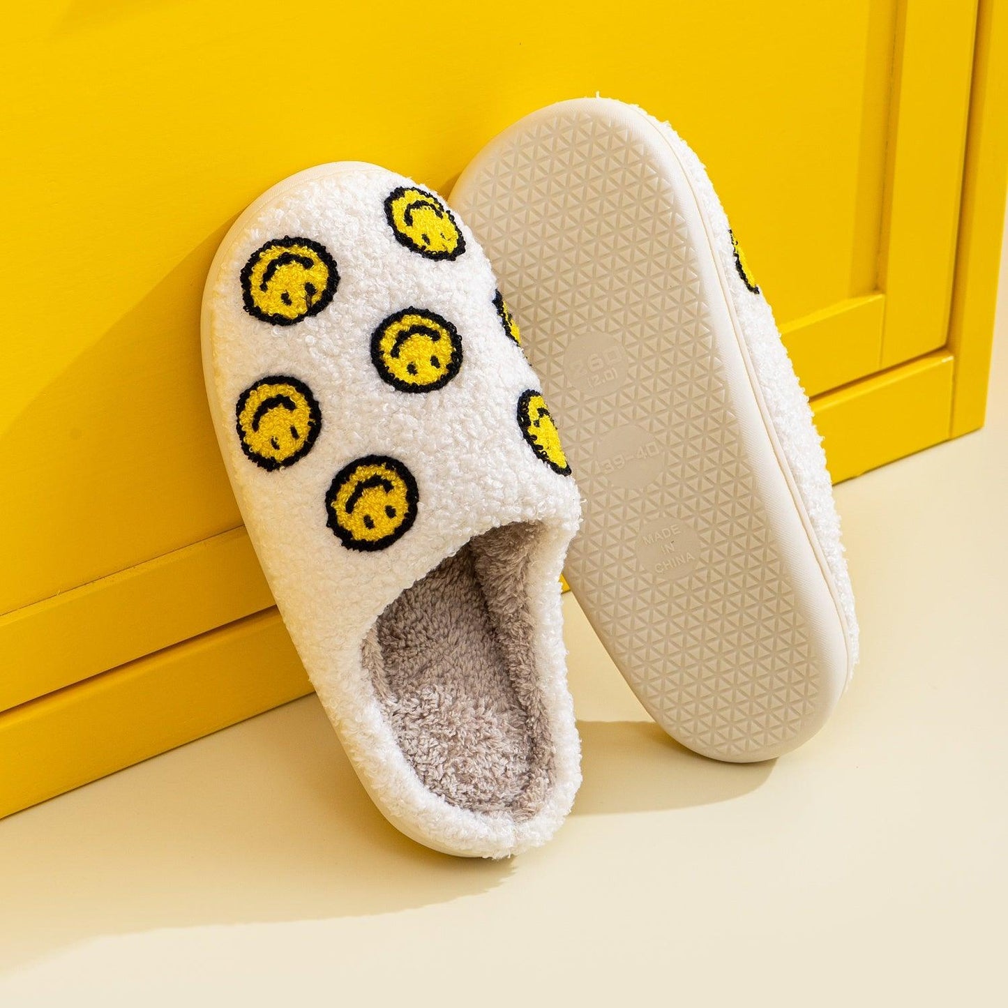 Melody Smiley Face Slippers Carauana Store