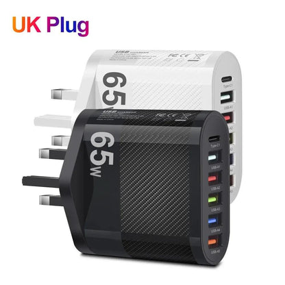 Mobile Phone Charger | Fast Charging | 5USB+Type-C