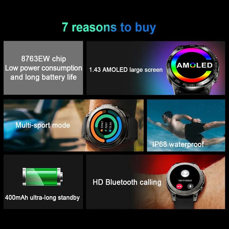 New Xiaomi Smart Watch NFC Bluetooth Call Amoled