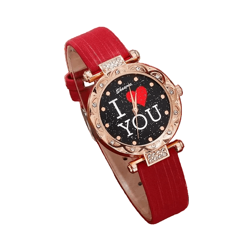 SHAARMS 5-Piece Women’s Watch Set – “I ♥️ You” CaRaUaNa Fashion
