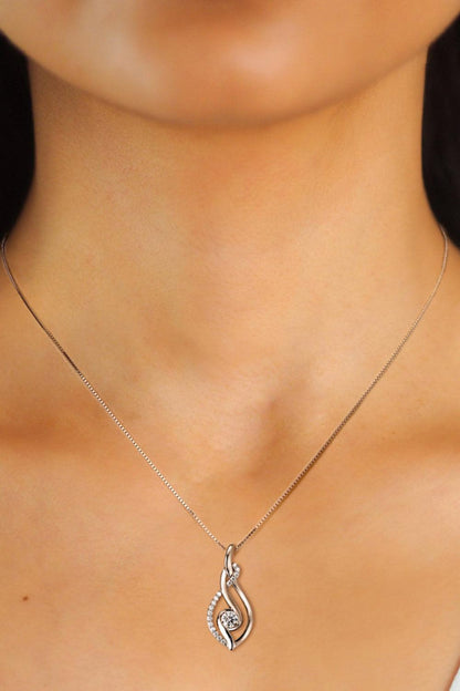 Moissanite 925 Sterling Silver Necklace Carauana Store