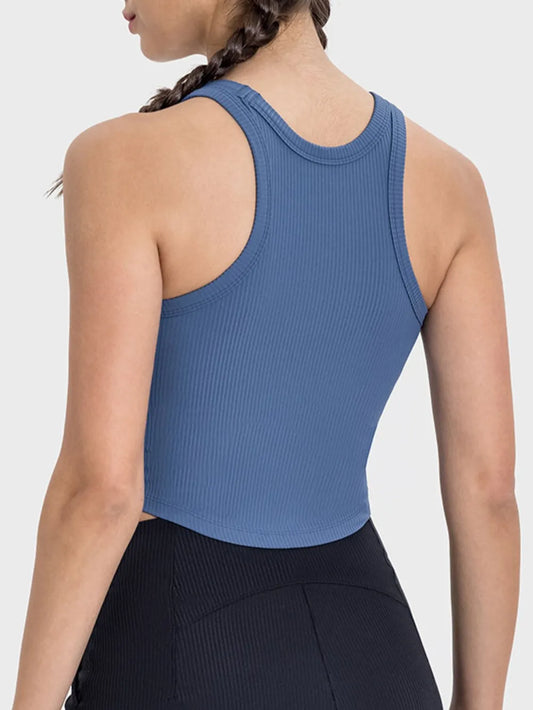 Millennia Round Neck Racerback Active Tank Carauana Store