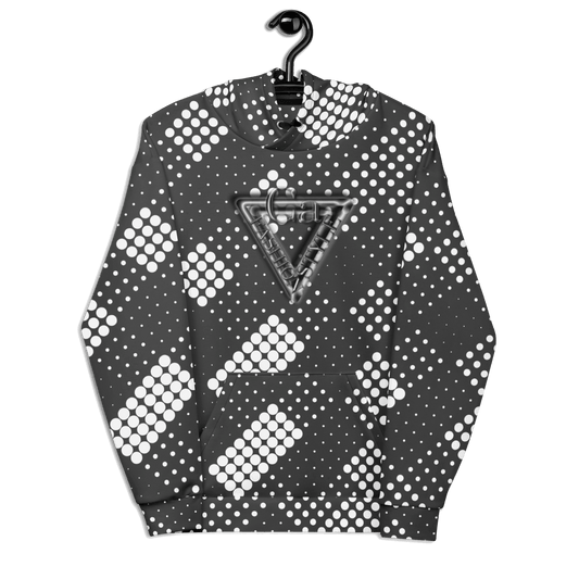 CaRaUaNa Unisex Hoodie Grey white CaRaUaNa Fashion