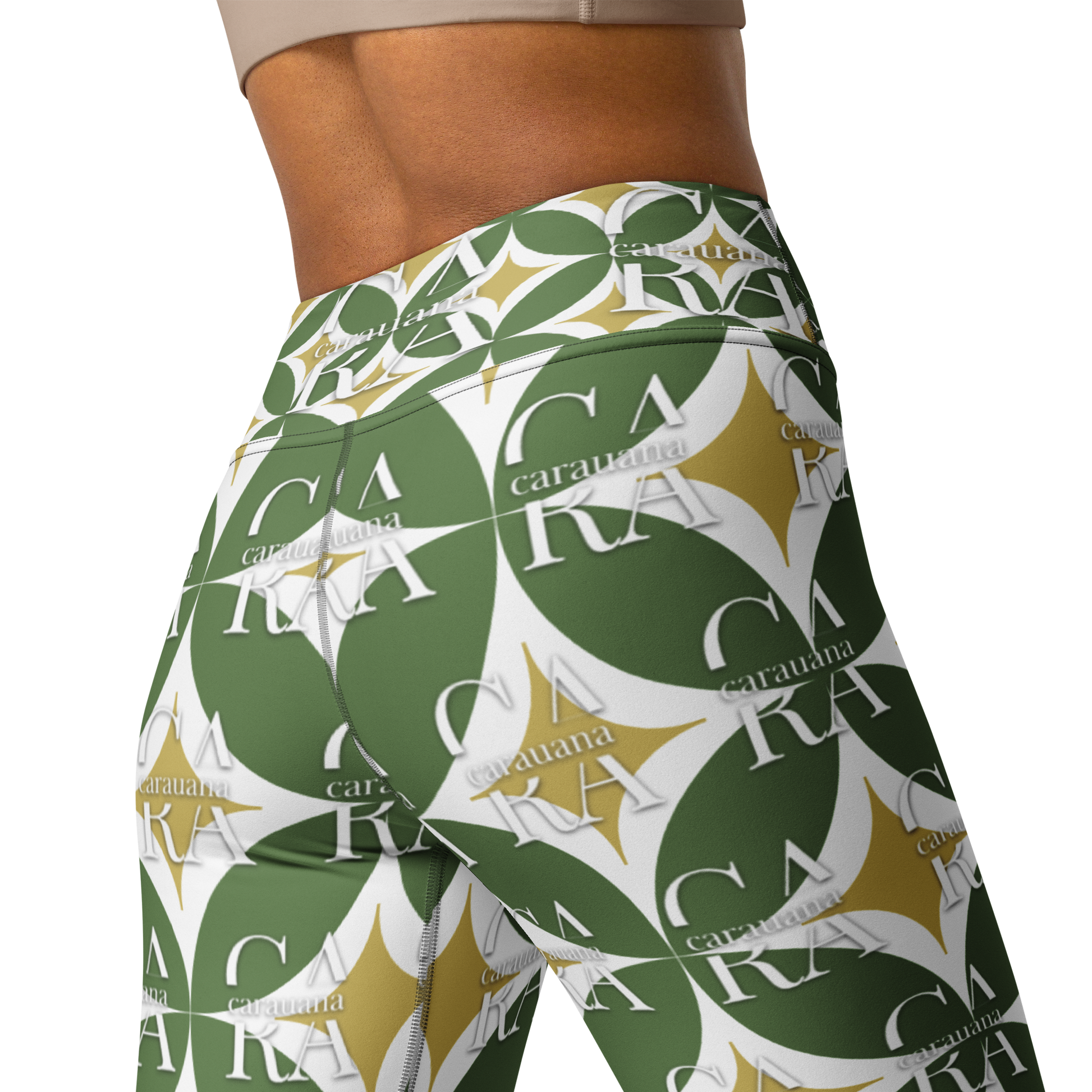 CaRaUaNa Leggings SPORT Pattern Green