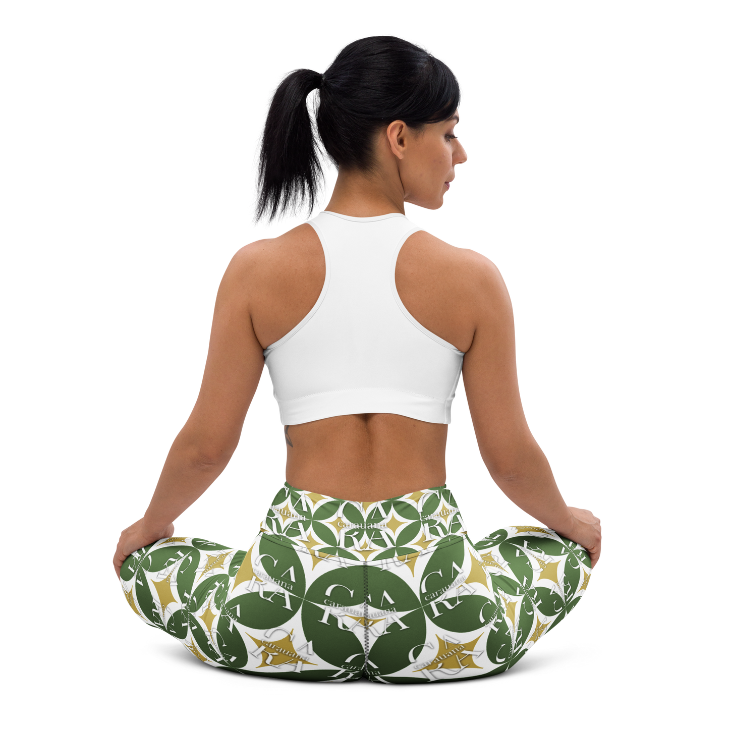CaRaUaNa Leggings SPORT Pattern Green