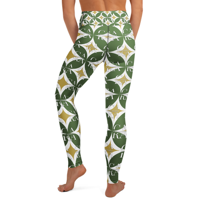 CaRaUaNa Leggings SPORT Pattern Green