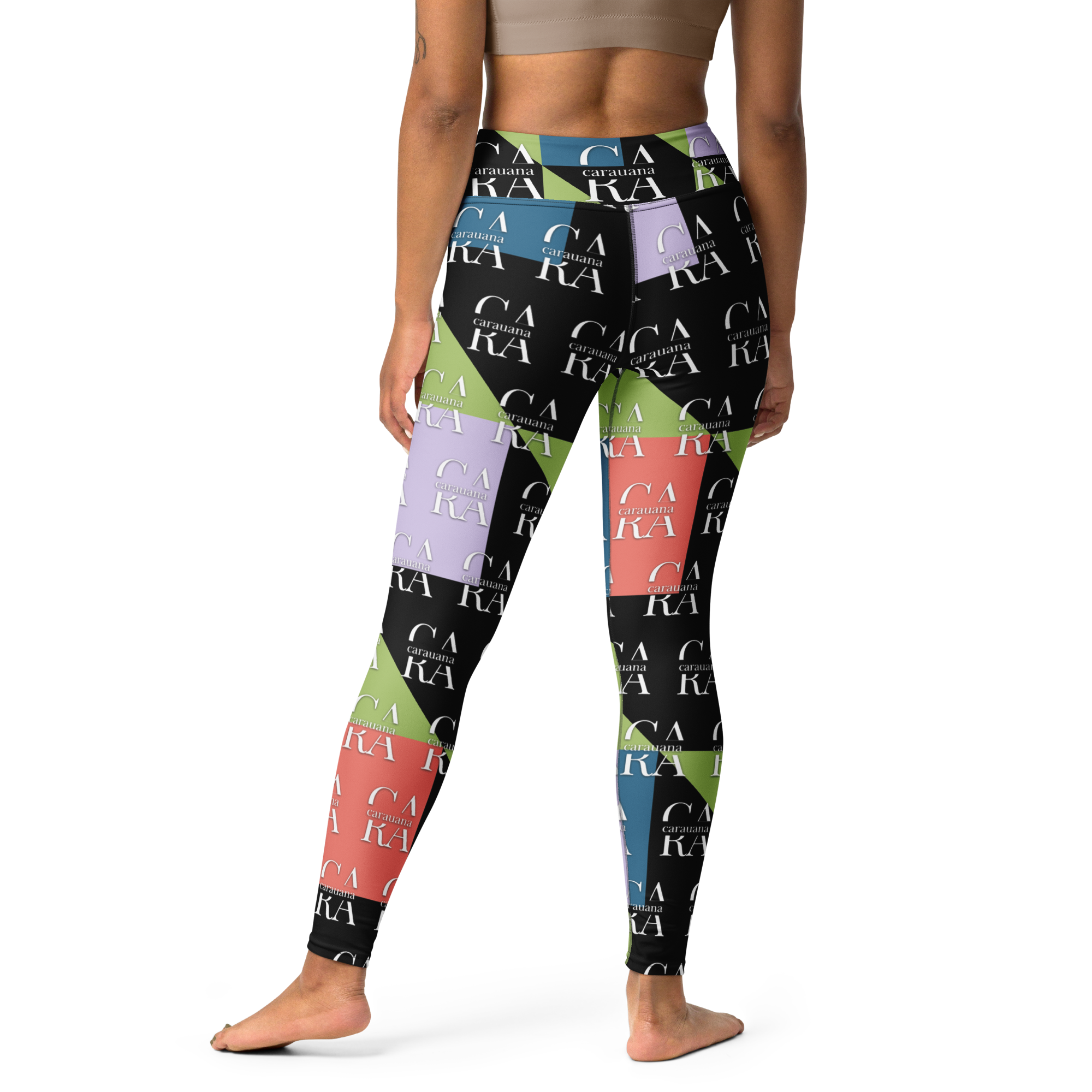 CaRaUaNa Leggings SPORT Green Black Carauana Store