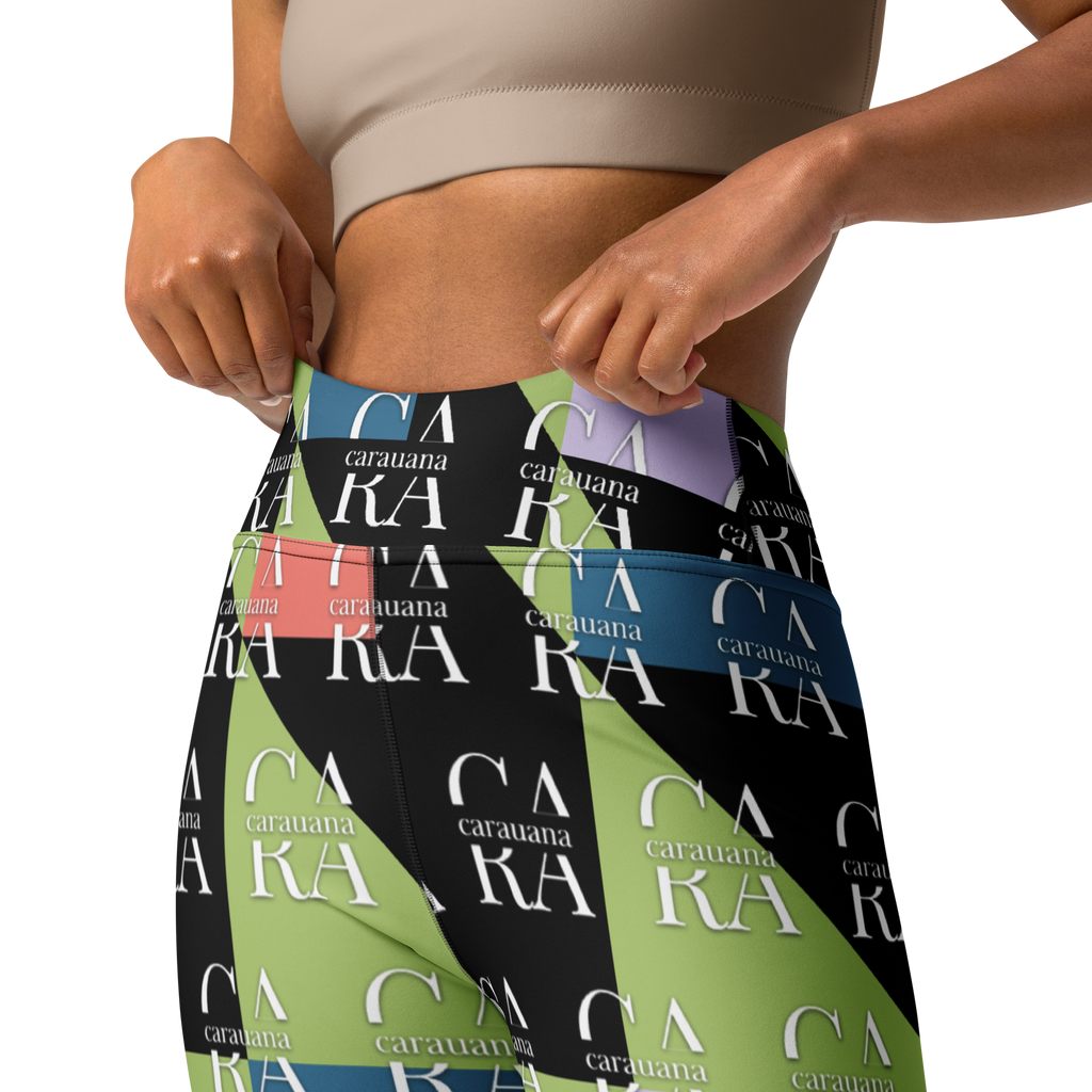 CaRaUaNa Leggings SPORT Green Black Carauana Store