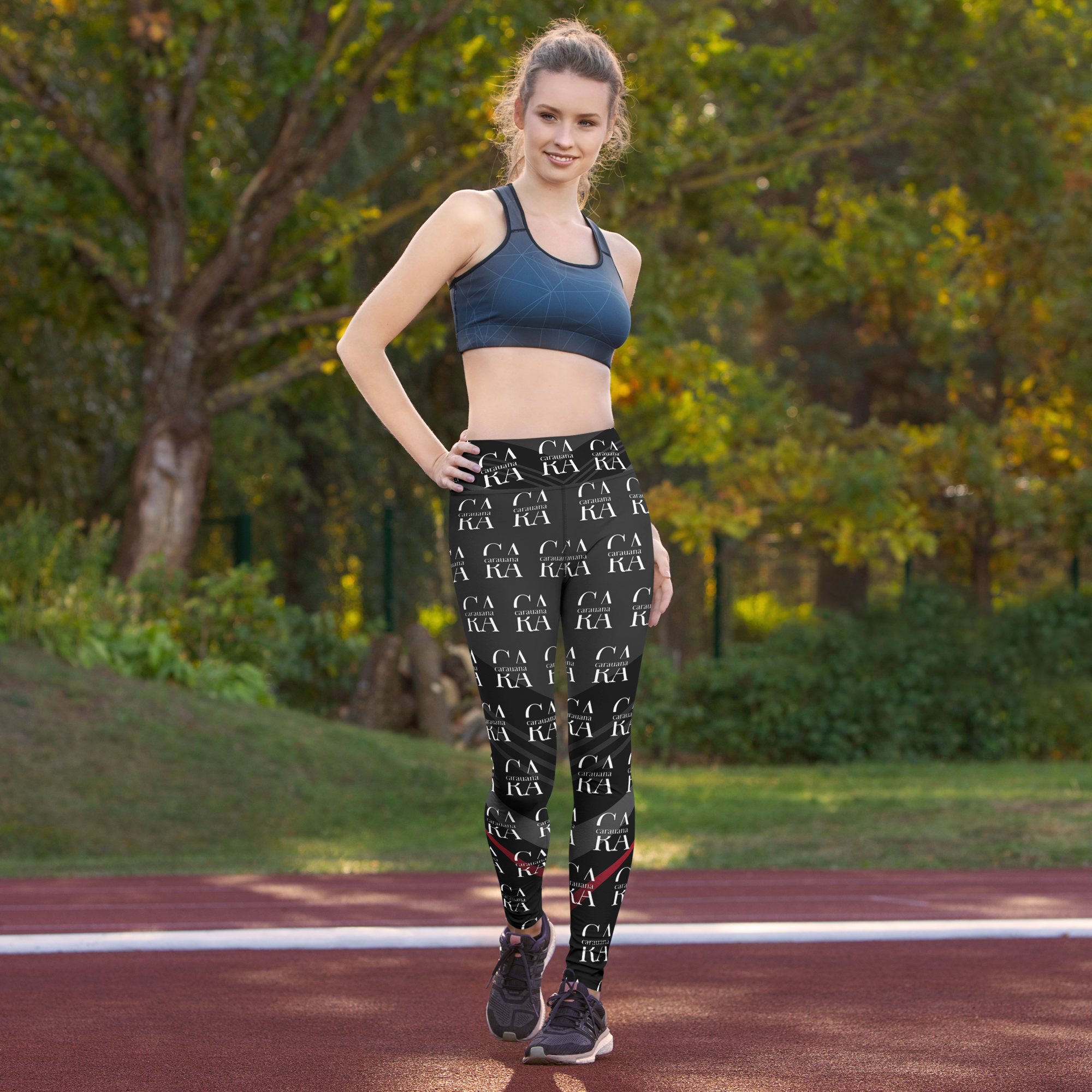 CaRaUaNa Leggings SPORT black Elegant Carauana Store
