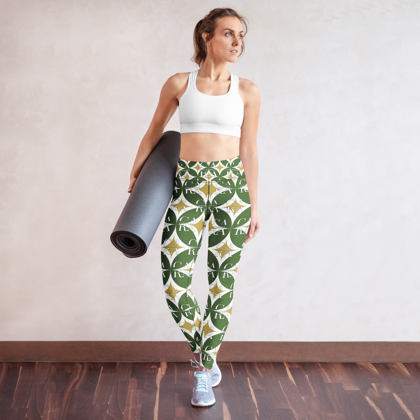 CaRaUaNa Leggings SPORT Pattern Green