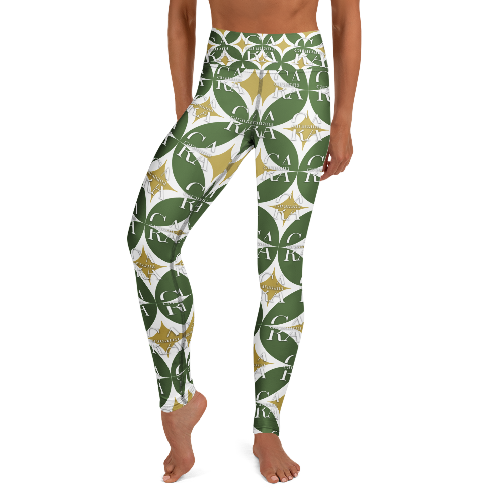 CaRaUaNa Leggings SPORT Pattern Green