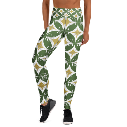 CaRaUaNa Leggings SPORT Pattern Green
