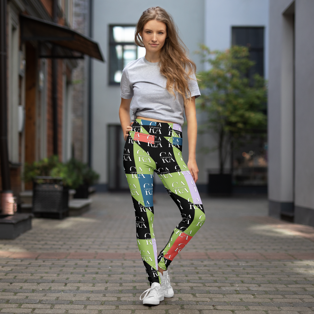 CaRaUaNa Leggings SPORT Green Black Carauana Store