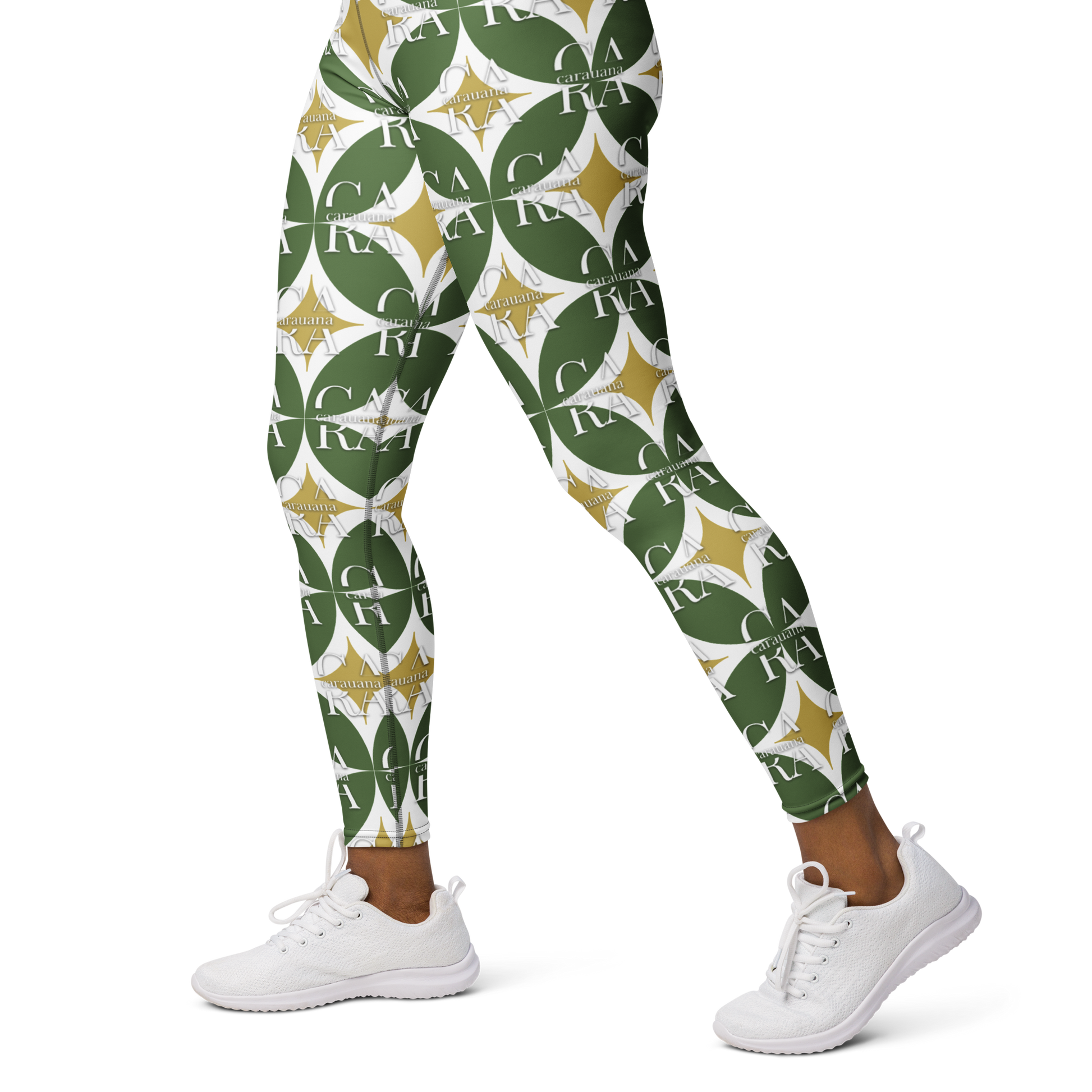 CaRaUaNa Leggings SPORT Pattern Green